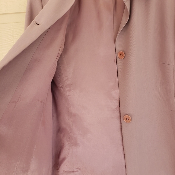 Vintage Blazer Jacket Due per Due collection Mauve lined Dressy Blazer j… - Picture 5 of 6